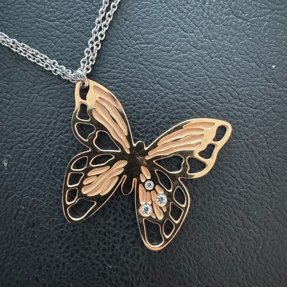 NOMINATION Gold Butterfly Pendant Necklace -Italian Brand 🇮🇹 - Picture 6 of 8